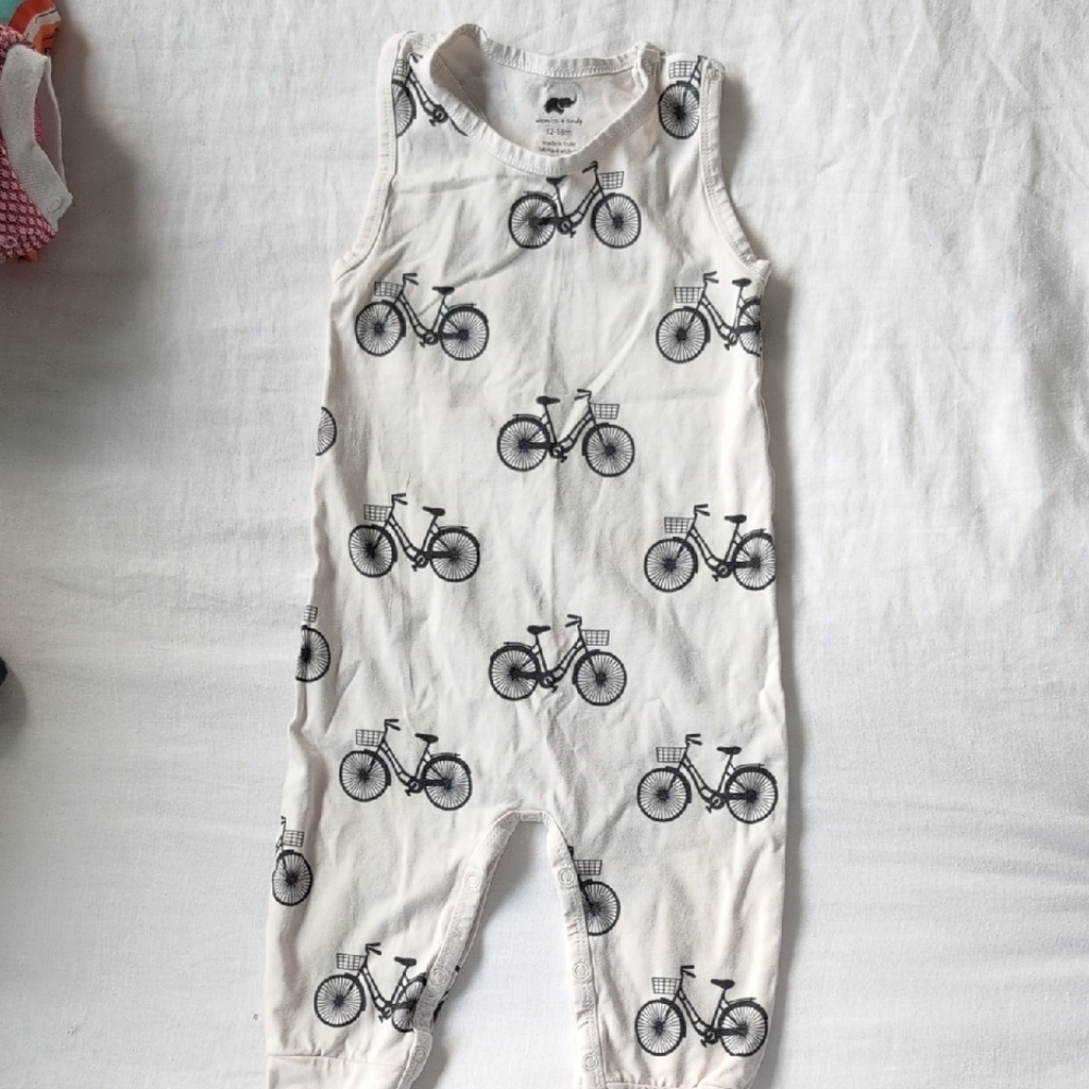 Kids Bicycle Print One Piece